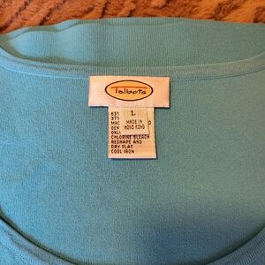 Talbots Large Sleeveless Teal Top